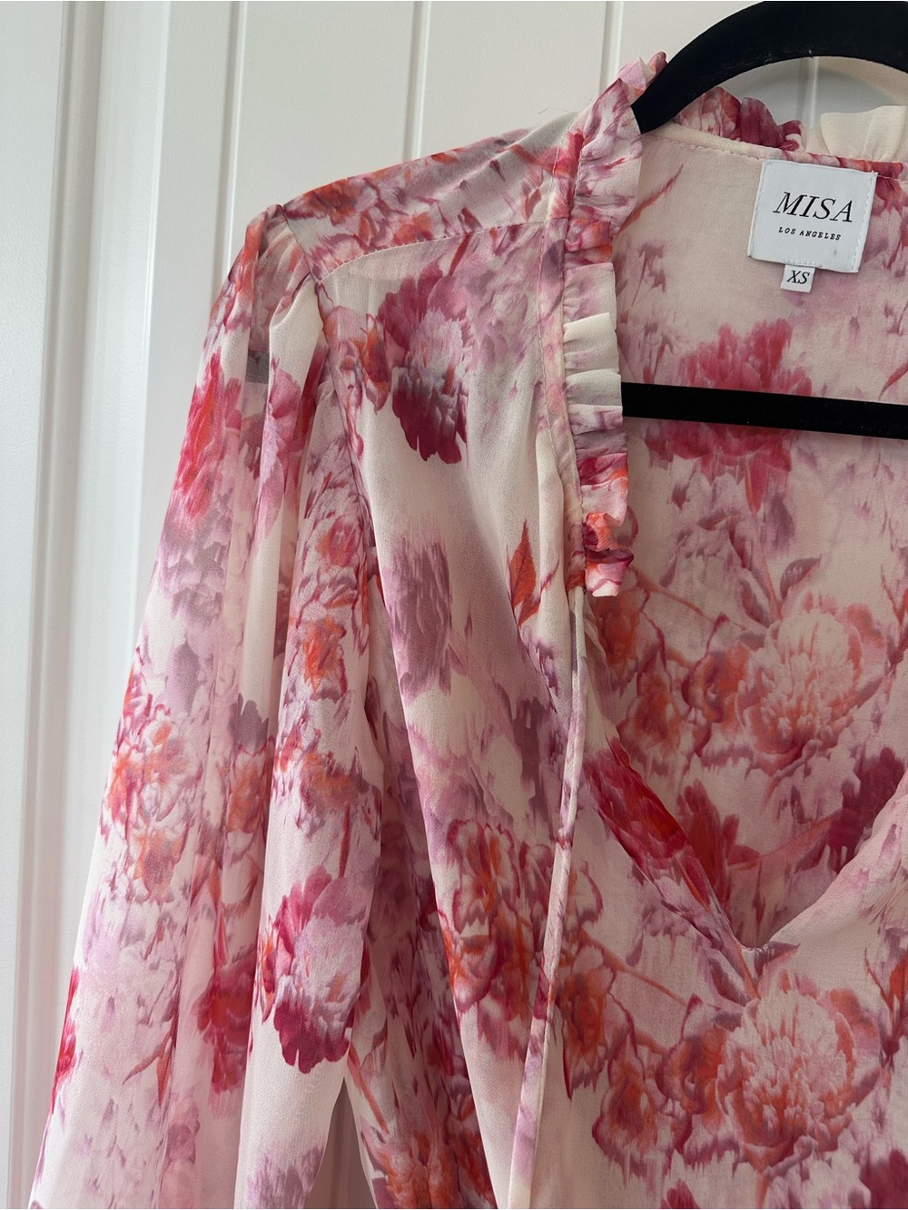 Misa Los Angeles Pink Floral Dress Size-XS - Picture 2 of 7